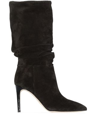 Paris Texas + Slouchy Suede 85mm Ankle Boots