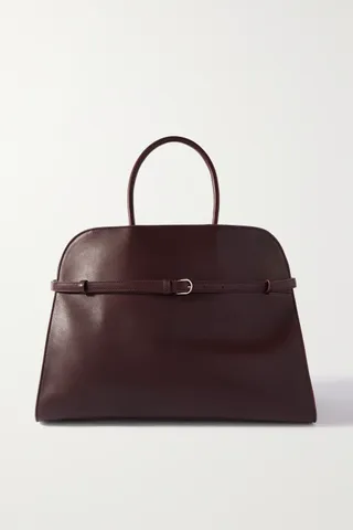 The Row + Margaux 15 Buckled Leather Tote