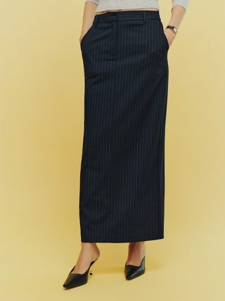 The Reformation + Cairo Mid Rise Maxi Skirt