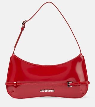 Jacquemus + Le Bisou Ceinture Patent Leather Shoulder Bag