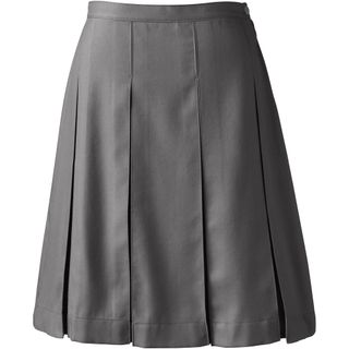 Lands' End + Box Pleat Skirt Top of Knee