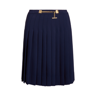 Ralph Lauren + Pleated Georgette Skirt