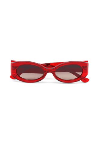 Ganni + Biodegradable Acetate Oval Sunglasses