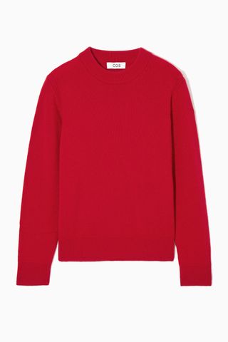 COS + Pure Cashmere Jumper in Red