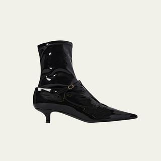 The Row + Cyd Patent T-Strap Booties
