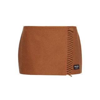 Prada + Cashmere Mini Skirt