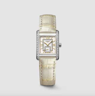 Longines + Mini DolceVita Watch in Ivory White