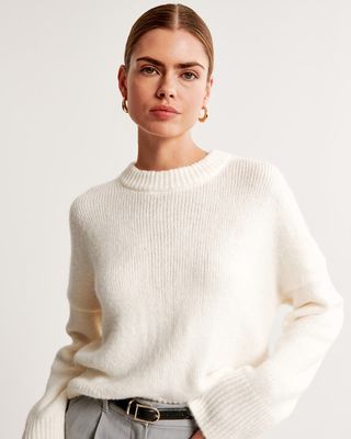 Abercrombie & Fitch + Wedge Crew Sweater