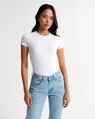 Abercrombie & Fitch + Soft Matte Seamless Tee Bodysuit
