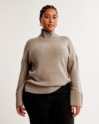 Abercrombie & Fitch + Tuckable Easy Turtleneck Sweater