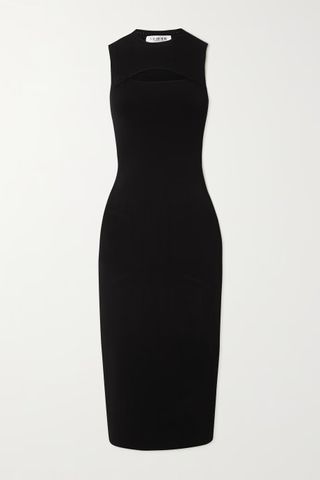 Victoria Beckham + VB Body Cutout Stretch-Knit Midi Dress