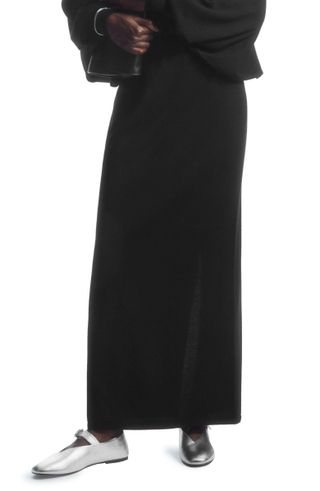 Cos + Wool Maxi Column Skirt
