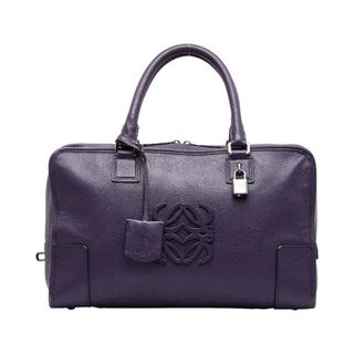 Loewe + Anagram Amazona 36 Handbag Purple Leather