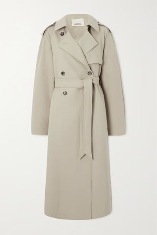 Isabel Marant + Jepson Belted Double-Breasted Wool Trench Coat