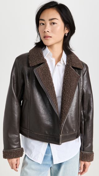 Splendid + Romy Faux Leather Jacket