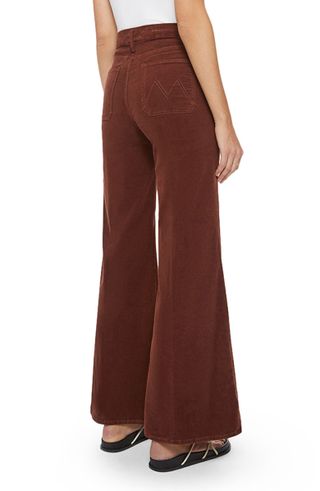 Mother + The Patch Pocket Roller Wide Leg Corduroy Pants