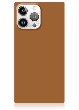 Flaunt + Nude Caramel Square Iphone Case