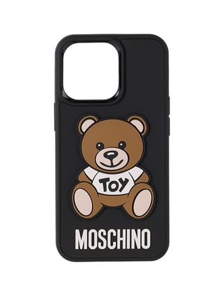 Moschino + Black Teddy Bear Iphone 13 Pro Case