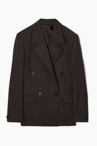 COS + Double-Breasted Wool Blazer