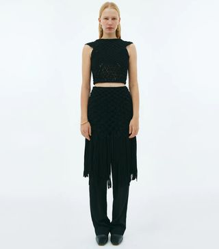 Elenareva + Black MacRame Skirt