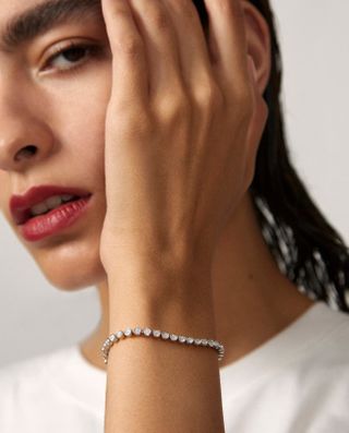 Monica Vinader + Diamond Essential Tennis Bracelet
