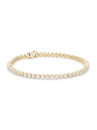 Saks Fifth Avenue Collection + 14k Yellow Gold & 3 Tcw Diamond Tennis Bracelet