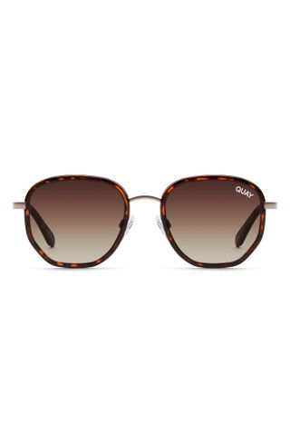 Quay Australia + Big Time Remixed 46mm Gradient Square Sunglasses