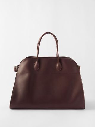 The Row + Margaux 17 Grained-Leather Handbag