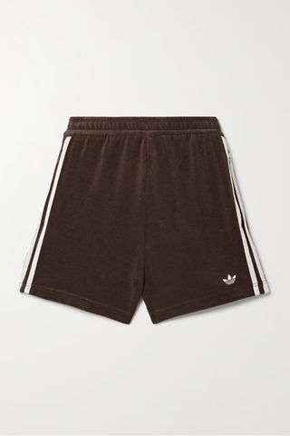 Adidas Originals x Wales Bonner + Crochet-Trimmed Stretch Cotton-Blend Terry Shorts