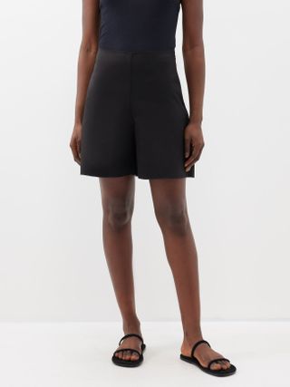 By Malene Birger + Marrian High-Rise Recycled Fibre-Blend Shorts