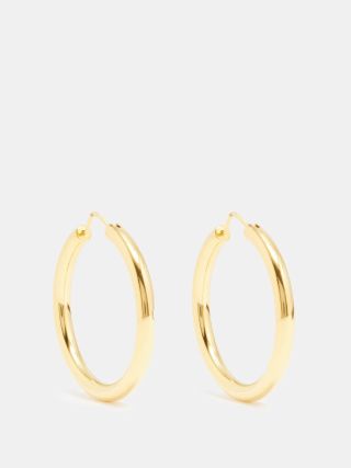 Theodora Warre + Gold-Plated Hoop Earrings