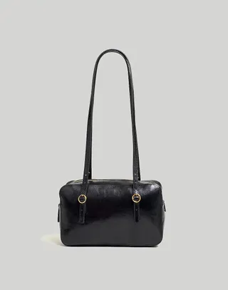 Madewell + Buckle-Strap Rectangular Bag in Patent Leather