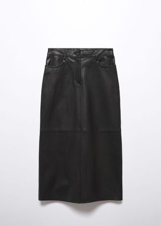 Mango + Leather Pencil Skirt