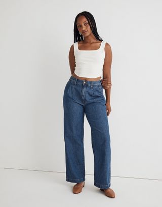 Madewell + The Harlow Wide-Leg Jean in Fairson Wash