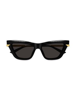 Bottega Veneta + Combi Acetate 54mm Cat Eye Sunglasses