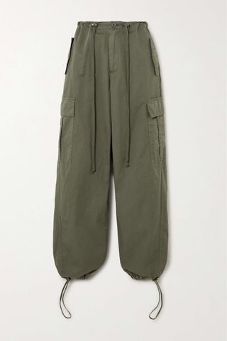 Good American + Parachute Cotton Cargo Wide-Leg Pants