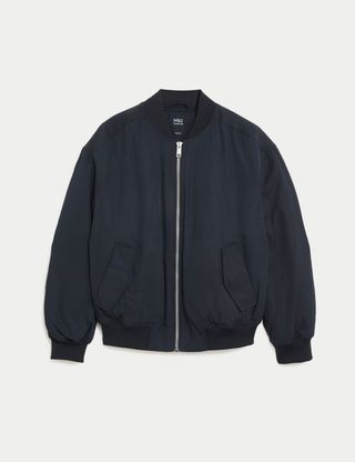 M&S Collection + Padded Bomber Jacket