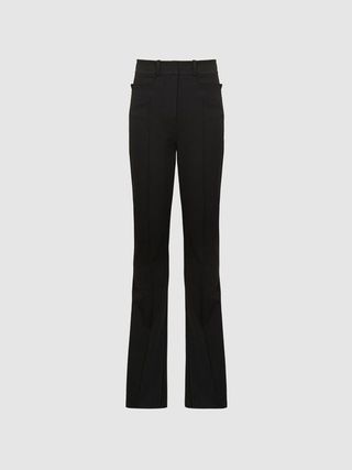 Reiss + Dylan Flared Trousers in Black