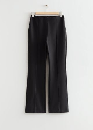 & Other Stories + Flared Trousers in Black