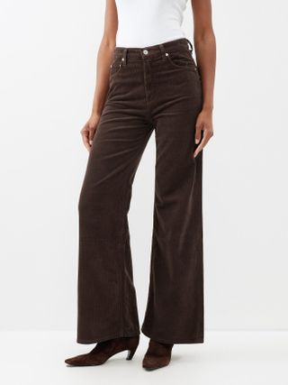 Citizens of Humanity + Paloma Corduroy Wide-Leg Trousers
