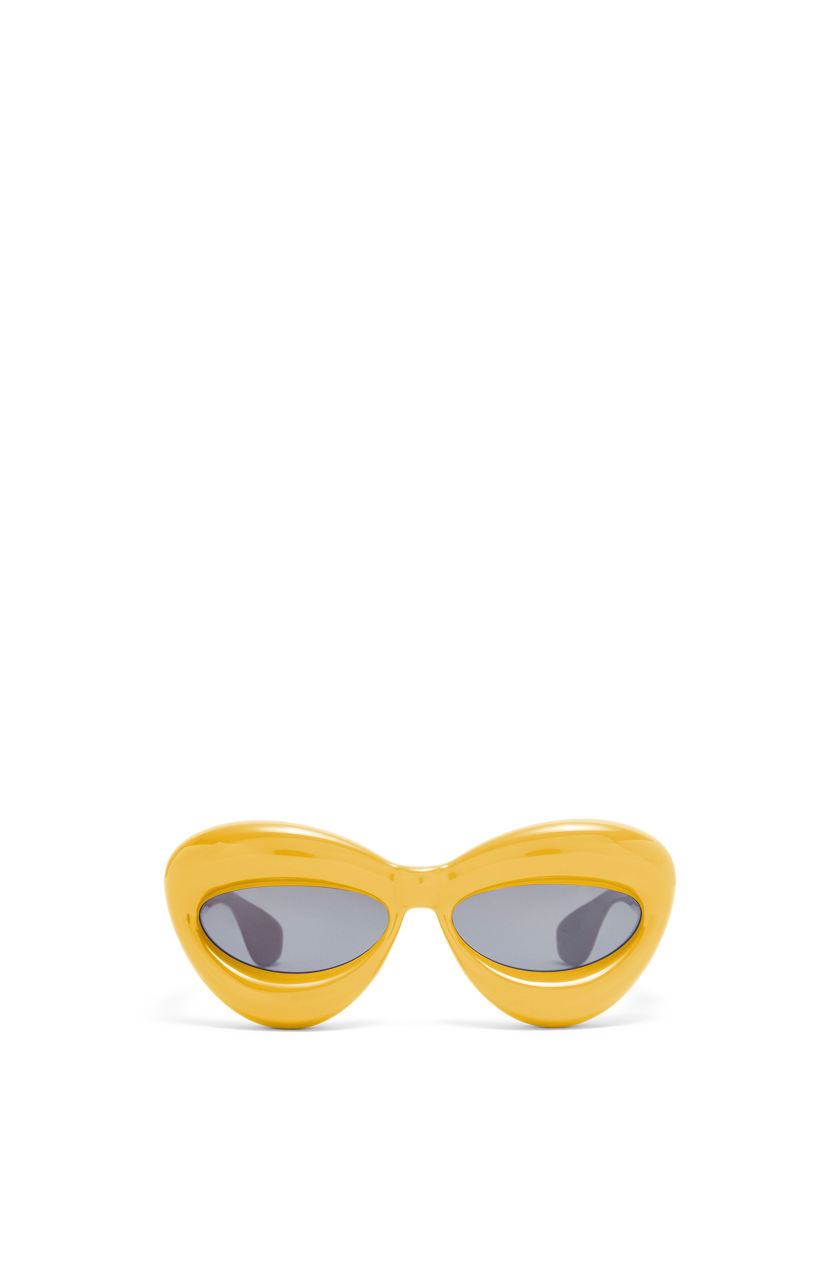 Loewe + Inflated Cateye Sunglasses in Yellow