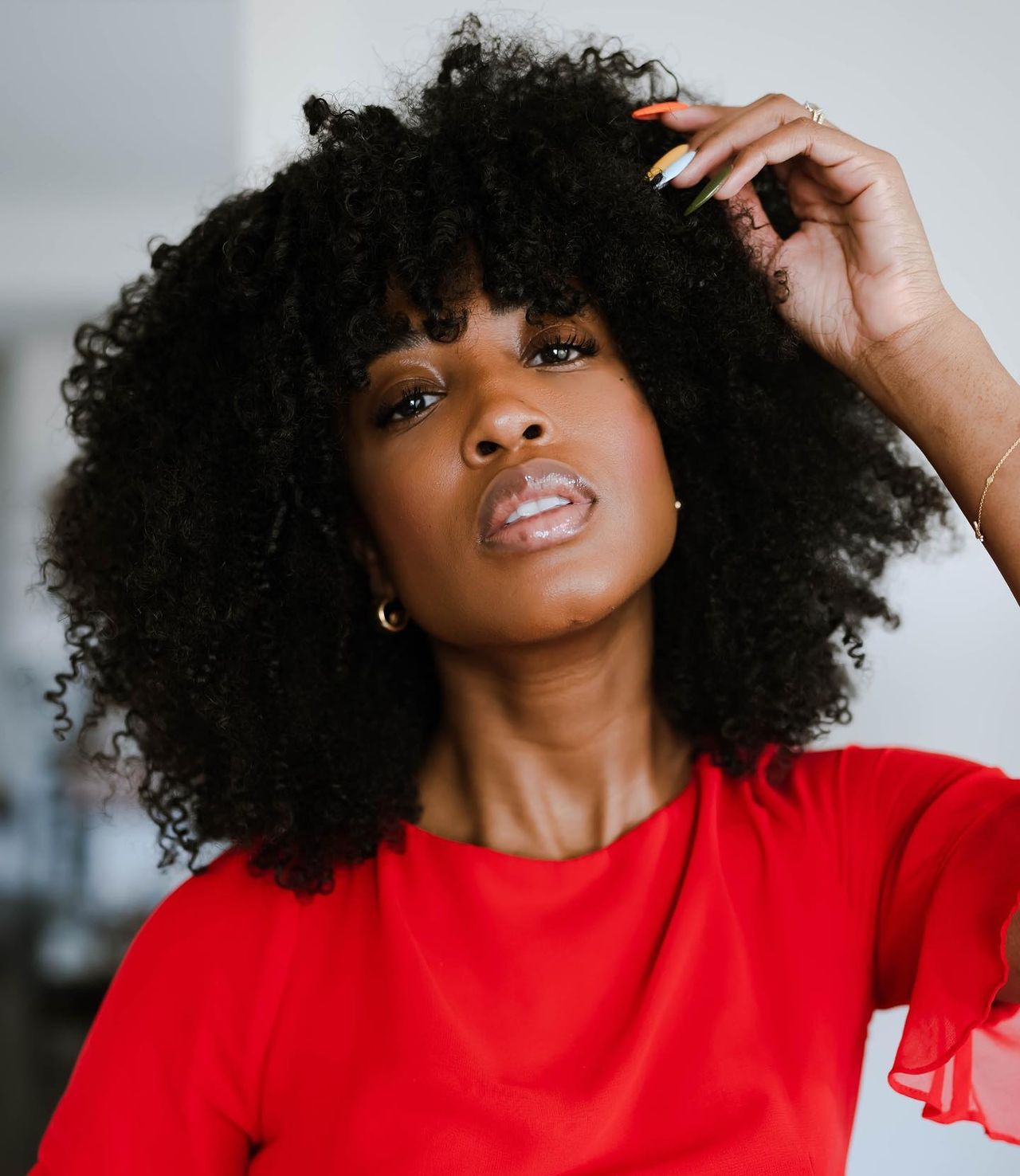 Vibrant Curly Hair Oil Artwork Photography Vibrant Curly Hair Oil Artwork Photography