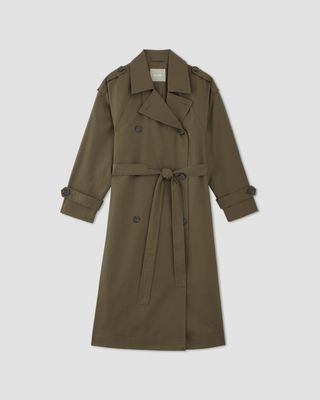 Everlane + The Cotton Long Trench Coat