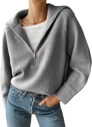 BTFBM + Half Zip Pullover Sweater