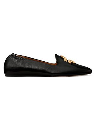 Tory Burch + Eleanor Logo Leather Loafers