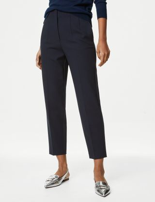 Marks & Spencer + M&S Collection Tapered Ankle Grazer Trousers