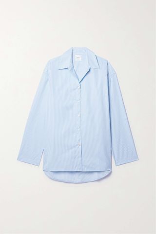 Leset + Yoshi Striped Cotton-Poplin Shirt