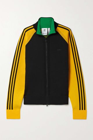 Adidas Originals x Wales Bonner + Mesh-Trimmed Recycled Stretch-Knit Track Jacket