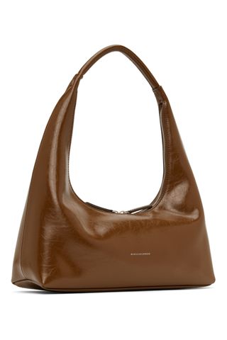Marge Sherwood + Brown Medium Crinkled Shoulder Bag