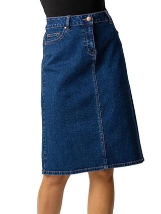 Roman Originals + Denim Skirt with Pockets